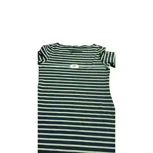 Saint James Women's Striped Dress Size 8 Green Navy Knee Length Casual - Picture 7 of 9